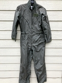 US AIR FORCE USAF NOMEX FIRE RESISTANT FLIGHT SUIT GREEN CWU-27/P - 38R