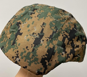 New Genuine US Marines Reversible Desert/Woodland Cover For Ach Mich Helmet Cover - Medium/Large