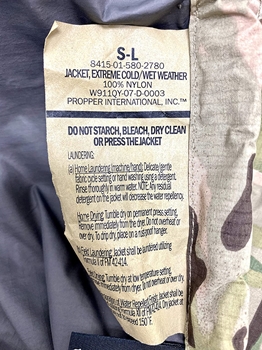 Us Army Issue Ecwcs Gen III Level 6 Gore Tex Multicam Digital Extreme  Cold/Wet Weather Jacket - Small Long.