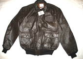 NEW US ARMY AIR FORCE FLYERS MEN'S LEATHER BOMBER TYPE A-2 JACKET - SIZE 48 LONG