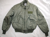 USAF GREEN NOMEX FIRE RESISTANT COLD WEATHER FLYERS JACKET CWU-45/P - LARGE