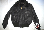 New Vintage Schott Men's Bomber Heavy Leather Jacket With Liner - Size 44