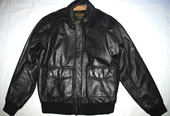US ARMY AIR FORCE FLYERS MEN'S LEATHER TYPE A-2 FLIGHT JACKET - SIZE LARGE LONG