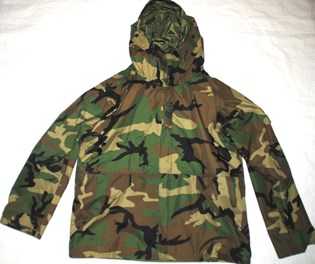 US MILITARY ECWCS GORE TEX WOODLAND CAMOUFLAGE COLD WEATHER PARKA ...