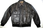 US ARMY AIR FORCE FLYERS MEN'S LEATHER BOMBER TYPE A-2 JACKET - MEDIUM REGULAR
