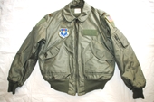 USAF GREEN NOMEX FIRE RESISTANT COLD WEATHER FLYERS JACKET CWU-45/P - LARGE