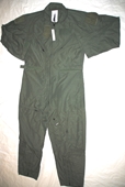 NEW US AIR FORCE NOMEX FIRE RESISTANT FLIGHT SUIT GREEN CWU-27/P - 42R