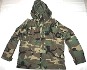 US MILITARY ECWCS GORE TEX COLD WEATHER WOODLAND CAMO PARKA - LARGE SHORT