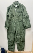 NEW GENUINE US AIR FORCE GREEN NOMEX FIRE RESISTANT FLIGHT SUIT CWU-27/P - 42S.