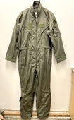 GENUINE US AIR FORCE GREEN NOMEX FIRE RESISTANT FLIGHT SUIT CWU-27/P - 44R.