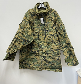 New Genuine Usmc Apecs Gore Tex Digital Marpat Cold Weather Parka - X-Large Regular.
