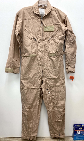 NEW GENUINE US AIR FORCE TAN NOMEX FIRE RESISTANT FLIGHT SUIT CWU-27/P ...