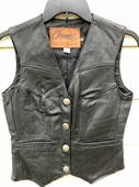 Chrome Gear Womens Motor Cycle Leather Vest - Size XS (Made In USA)