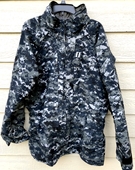 US NAVY NWU GORE TEX COLD WEATHER DIGITAL CAMOUFLAGE PARKA - LARGE X-LONG