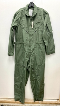 NEW US AIR FORCE USAF NOMEX FIRE RESISTANT FLIGHT SUIT GREEN CWU-27/P - 46L.