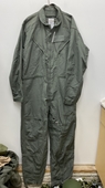 NEW GENUINE US AIR FORCE GREEN NOMEX FIRE RESISTANT FLIGHT SUIT CWU-27/P - 46L.