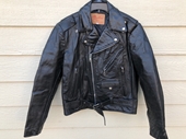 Vintage EXCELLED Genuine Balck Leather Jacket - Size 40 (USA)