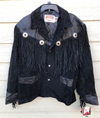 Vintage Schott NYC Western Genuine Suede Cowhide Leather Jacket - Size 44 (USA)