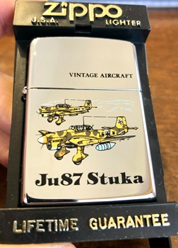 New Vintage 1993 Zippo Lighter Vintage Aircraft Ju87 Stuka - Made