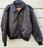 Vintage Genuine Leather A-2 Bombers Jacket - Size Small