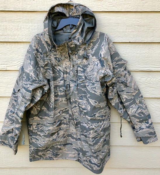 GENUINE USAF APECS ABU GORE TEX TIGER STRIPE ALL PURPOSE PARKA - LARGE ...