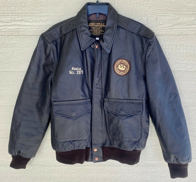 1987 US ARMY AIR FORCE FLYERS MEN'S LEATHER TYPE A-2 FLIGHT JACKET ...