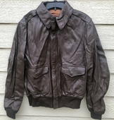 NEW GENUINE US ARMY AIR FORCE FLYERS MEN'S LEATHER TYPE A-2 FLIGHT JACKET - SIZE 40.
