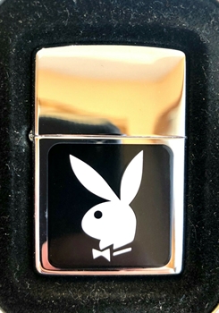New Vintage 2000 PlayBoy Windproof Zippo Lighter - Made In USA.